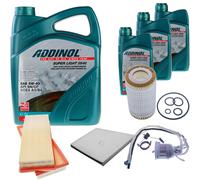 DENCKERMANN Controllo Set ADDINOL SUPER LIGHT 5W-40 8L Per Mercedes E-Klasse