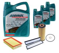 DENCKERMANN Controllo Set ADDINOL SUPER LIGHT 5W-40 8L Per Mercedes E-Klasse