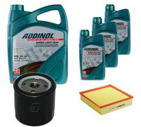 DENCKERMANN Controllo Set ADDINOL SUPER LIGHT 5W-40 8L Per Opel Omega B 2.2
