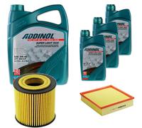 DENCKERMANN Controllo Set ADDINOL SUPER LIGHT 5W-40 8L Per Opel Omega B 2.6