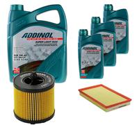 DENCKERMANN Controllo Set ADDINOL SUPER LIGHT 5W-40 8L Per Opel Speedster