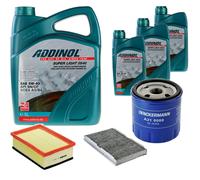 DENCKERMANN Controllo Set ADDINOL SUPER LIGHT 5W-40 8L Per Peugeot 307 CC