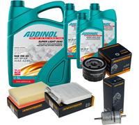 DENCKERMANN Controllo Set ADDINOL SUPER LIGHT 5W-40 8L Per Renault Clio III