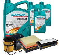 DENCKERMANN Controllo Set ADDINOL SUPER LIGHT 5W-40 8L Per Renault Espace IV