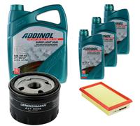 DENCKERMANN Controllo Set ADDINOL SUPER LIGHT 5W-40 8L Per Renault Kangoo