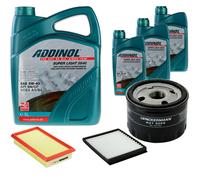 DENCKERMANN Controllo Set ADDINOL SUPER LIGHT 5W-40 8L Per Renault Megane