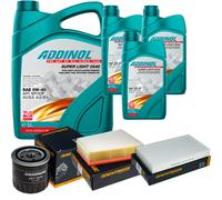 DENCKERMANN Controllo Set ADDINOL SUPER LIGHT 5W-40 8L Per Renault Megane