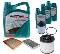 DENCKERMANN Controllo Set ADDINOL SUPER LIGHT 5W-40 8L Per Saab 9-3 Kombi