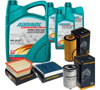 DENCKERMANN Controllo Set ADDINOL SUPER LIGHT 5W-40 8L Per Volvo V70 II 2.4