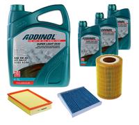 DENCKERMANN Controllo Set ADDINOL SUPER LIGHT 5W-40 8L Per Volvo V70 II 2.4