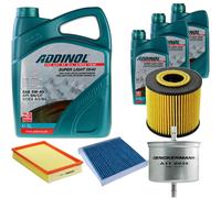 DENCKERMANN Controllo Set ADDINOL SUPER LIGHT 5W-40 8L Per Volvo V70 II 2.4