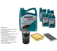 DENCKERMANN Controllo Set ADDINOL SUPER LIGHT 5W-40 9L Per Audi A4 1.6 1.8