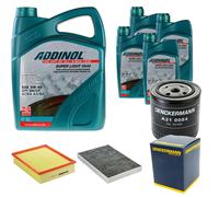 DENCKERMANN Controllo Set ADDINOL SUPER LIGHT 5W-40 9L Per Audi A6 2.4 2.8