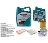 DENCKERMANN Controllo Set ADDINOL SUPER LIGHT 5W-40 9L Per Audi Q7 3.6 FSI