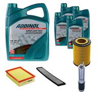 DENCKERMANN Controllo Set ADDINOL SUPER LIGHT 5W-40 9L Per BMW 3er Cabriolet