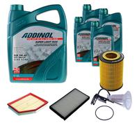 DENCKERMANN Controllo Set ADDINOL SUPER LIGHT 5W-40 9L Per BMW 5 Serie 520I 525I