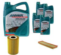 DENCKERMANN Controllo Set ADDINOL SUPER LIGHT 5W-40 9L Per BMW 5 Serie 525tds