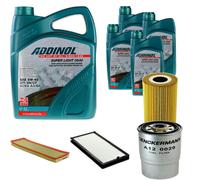 DENCKERMANN Controllo Set ADDINOL SUPER LIGHT 5W-40 9L Per BMW 5 Serie 525tds