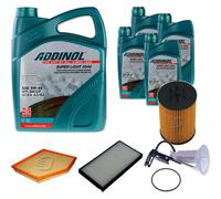 DENCKERMANN Controllo Set ADDINOL SUPER LIGHT 5W-40 9L Per BMW 6er Cabriolet