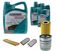 DENCKERMANN Controllo Set ADDINOL SUPER LIGHT 5W-40 9L Per BMW 7 Serie 725tds