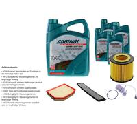 DENCKERMANN Controllo Set ADDINOL SUPER LIGHT 5W-40 9L Per BMW X3 2.5 Si 3.0