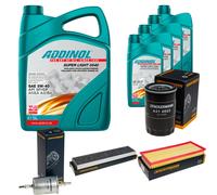 DENCKERMANN Controllo Set ADDINOL SUPER LIGHT 5W-40 9L Per Jaguar X-Type 2.5