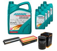 DENCKERMANN Controllo Set ADDINOL SUPER LIGHT 5W-40 9L Per Jaguar X-Type 2.5