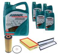 DENCKERMANN Controllo Set ADDINOL SUPER LIGHT 5W-40 9L Per Mercedes E-Klasse