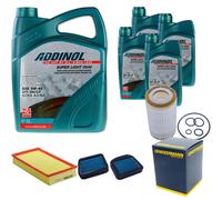 DENCKERMANN Controllo Set ADDINOL SUPER LIGHT 5W-40 9L Per Mercedes E-Klasse