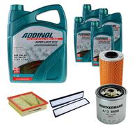 DENCKERMANN Controllo Set ADDINOL SUPER LIGHT 5W-40 9L Per Mercedes E-Klasse