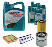 DENCKERMANN Controllo Set ADDINOL SUPER LIGHT 5W-40 9L Per Mercedes E-Klasse