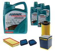 DENCKERMANN Controllo Set ADDINOL SUPER LIGHT 5W-40 9L Per Mercedes E-Klasse