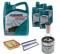 DENCKERMANN Controllo Set ADDINOL SUPER LIGHT 5W-40 9L Per Mercedes E-Klasse