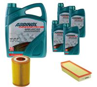 DENCKERMANN Controllo Set ADDINOL SUPER LIGHT 5W-40 9L Per Mercedes E-Klasse