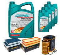 DENCKERMANN Controllo Set ADDINOL SUPER LIGHT 5W-40 9L Per Mercedes S-Klasse