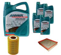 DENCKERMANN Controllo Set ADDINOL SUPER LIGHT 5W-40 9L Per Saab 9-3 2.2 TiD
