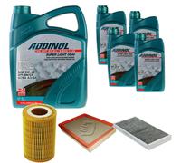 DENCKERMANN Controllo Set ADDINOL SUPER LIGHT 5W-40 9L Per Saab 9-3 2.2 TiD