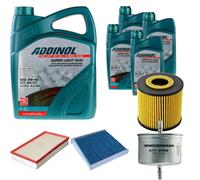 DENCKERMANN Controllo Set ADDINOL SUPER LIGHT 5W-40 9L Per Volvo S80 I 2.4