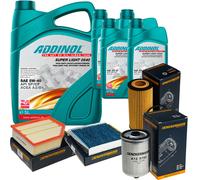 DENCKERMANN Controllo Set ADDINOL SUPER LIGHT 5W-40 9L Per Volvo V70 II 2.4