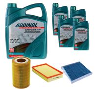 DENCKERMANN Controllo Set ADDINOL SUPER LIGHT 5W-40 9L Per Volvo V70 II 2.4