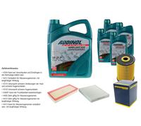 DENCKERMANN Controllo Set ADDINOL SUPER LIGHT 5W-40 9L Per VW Touareg 3.2 V6