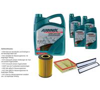 DENCKERMANN Controllo set ADDINOL SUPER LIGHT 5W-40 9L9L per Mercedes Classe E