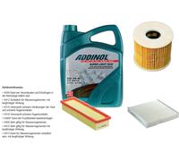 DENCKERMANN Controllo set ADDINOL SUPER LUCE 5W-40 5L per Citroën Berlingo