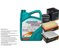 DENCKERMANN Controllo set ADDINOL SUPER LUCE 5W-40 5L per Renault Clio III