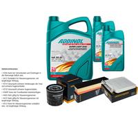 DENCKERMANN Controllo set ADDINOL SUPER LUCE 5W-40 7L per Dacia Duster