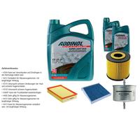 DENCKERMANN Controllo set ADDINOL SUPER LUCE 5W-40 7L per Volvo V70 II 2.4