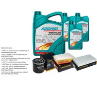 DENCKERMANN Controllo set ADDINOL SUPER LUCE 5W-40 8L per Renault Megane