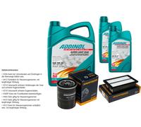 Denckermann Controllo Set Addinol Super Luce Di 5W-40 7L per di Hyundai i20