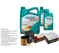 DENCKERMANN Controllo set ADDINOLO SUPER LUCE 5W-40 7L per Peugeot 207 1.4