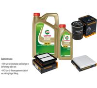 Denckermann Controllo Set castrol edge Titanio 5W-30 Ll 6L per Honda Civica